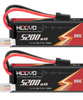 3S 11.1V 5200mAh LiPo Battery With Hard Case And TR Plug For RC Cars Boats Trucks Truggy Racing FPV Model Two Pack High Discharge 80C For Long Run Time