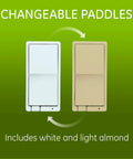 Z Wave Smart Rocker Light Switch With QuickFit And SimpleWire, 3 Way Ready, includes changeable white and light almond paddles
