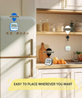 Kitchen showcasing 2-Pack Magnetic Kitchen Timers Digital Countdown Stopwatch For Cooking Classroom Office Gym And Kids Activities With Magnetic Backing Battery Included Grab And Go 24 Hour Timer Easy To Use on fridge, wall, and counter.