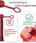 Installation guide for Red Gas Can Spout Replacement Kit For Half Five And Ten Gallon Cans With Two Different Sized Screw Collar Caps Gas Can Vent Caps Base Caps Thick Rubber Pad And Spout Cover