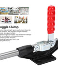 Pro Grade Adjustable Welding Toggle Clamp With Quick Release For Woodworking Jigs And Fixtures, Push Pull Toggle Action, 90 Degree Open Lock, Heavy Duty Durable Finish, Easy Clamp For Precise Joints GH-305-HM