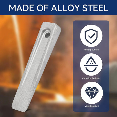 Set Up Wedges For Precision Machining In Welding And Metalworking, 6 Inch Alloy Steel Wedges Designed For Planers, Shapers, And Milling Machines