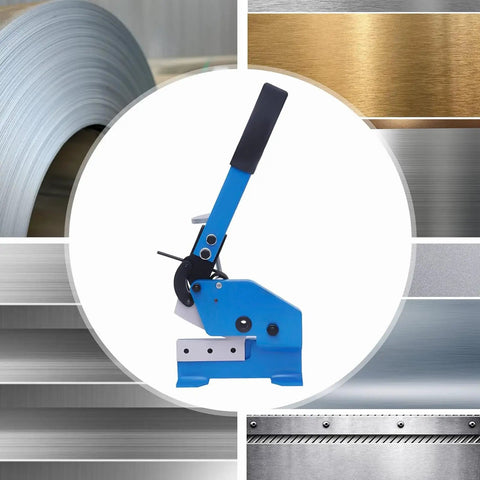 Rock Solid Hand Lever Shear With Adjustable Clamp And Long Grip Cuts Up To 6 Millimeter Sheet Steel Like A Hot Knife For Flat Bars Round Stock And Shop Projects