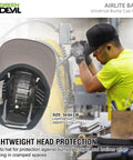 Person wearing baseball cap with Lightweight HDPE Bump Cap Insert For Baseball Caps Ventilated Airlite All Day Comfort Protective Cap Liner