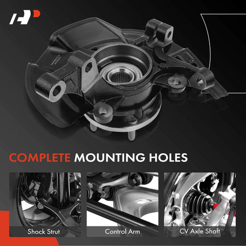 Front Left Steering Knuckle And Wheel Bearing Hub Assembly For 2011 Hyundai Sonata 2.0L With Sport Suspension Driver Side