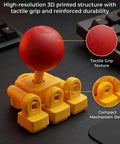Turn Your Keyboard Into An Arcade Stick With A Four Key Linkage Mod For Fighting Games 3D Printed WASD To Joystick Keycap Kit Tool Free Install DIY Mini Controller For Retro Gaming Emulators And Arcade Style Play, 3D-printed joystick cap with tactile grip and compact linkage
