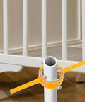 Beatifufu 2-Piece Plumbing Pipe Threader Hand Tool Set For Pvc with a yellow round die on PVC pipe for secure connections.