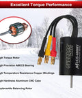 High Performance 2435 4800KV Brushless Motor And 35A ESC Combo For One Sixteenth And One Eighteen RC Cars And Trucks Waterproof Sensorless Power System With CNC Aluminum Housing And Pure Copper Windings displayed with specification highlights