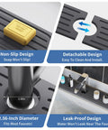 Premium Stone Faucet Mat For Kitchen Sink Heavy Duty Water Absorbing Splash Guard with non-slip design and 2.56-inch hole.