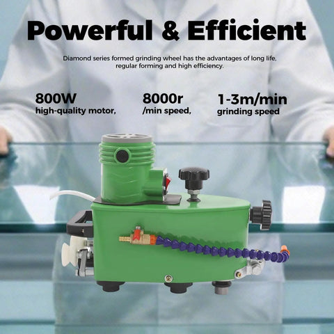 Heavy Duty Handheld Glass Edge Polisher With Ten Grinding Wheels And 8000 RPM for efficient polishing of glass and tiles.