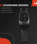 Front Left And Right Abs Wheel Speed Sensor Set For Mazda 3 And Mazda 5 Knockout Quality Direct Plug N Play Signal Pickup Replace Oem Parts Street Ready No Sweat Install Straight Up Reliable Performance - close-up of sensor connector.