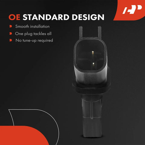 Front Left And Right Abs Wheel Speed Sensor Set For Mazda 3 And Mazda 5 Knockout Quality Direct Plug N Play Signal Pickup Replace Oem Parts Street Ready No Sweat Install Straight Up Reliable Performance - close-up of sensor connector.