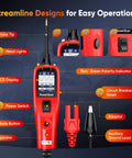PowerScan PS100 Power Circuit Probe Kit For All 12V And 24V Cars, pro grade automotive diagnostic tool with LCD display and probe tip