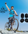 Cyclist with 4Pcs Bling Crystal Diamond Tire Valve Caps Set Premium Dustproof Universal Wheel Stem Covers for Bikes