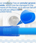 Close-up of the Dryer Vent Cleaner Kit With Universal Vacuum Hose Attachment showing annular groove for no fuss connection.