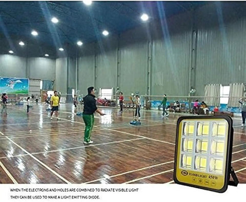 JUDYSSY Welcome Floodlight, Outdoor IP67 Waterproof LED projection lamp marking an indoor badminton court, 50W, 200W.