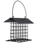Outdoor Suet Feeder Hanging Cage Weatherproof Metal Suet Holder Squirrel Proof Bird Feeder For Wild Birds And Woodpeckers Single Suet Cage