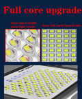 Close-up of JUDYSSY Solar Flood Light 500W800W1000W with 8mm nano lamp beads showcasing upgraded light efficiency.