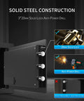 Heavy Duty Steel Money Safe Box With Electronic Digital Keypad And Knob, 0.77 Cu Ft Security Safe, showing lock mechanism