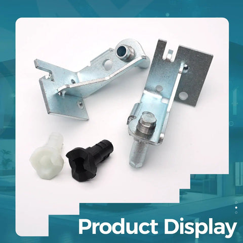 Adjustable Refrigerator Door Hinges Kit With Left And Right Hinges, Door Closers, And Bearings - Hassle-Free Repair Kit