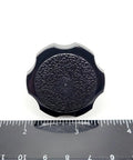 3/8 Inch Thumbscrew Bolts With Slick Clamping Knobs 304 Stainless Steel Solid ergonomic knob top view with textured grip.