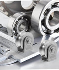 Two Pack Stainless Steel Pulley Wheel With Bearing, Heavy Duty Industrial Door Track Crane Roller For Gym Equipment