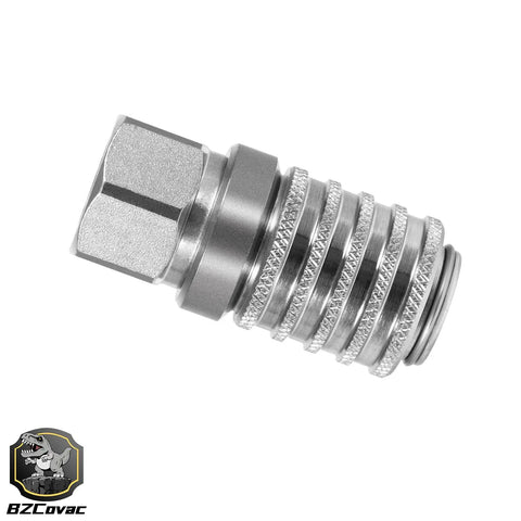 Heavy Duty Test Port Quick Couplings For Diagnostic Equipment One Quarter Inch 18 Female NPTF Threads High Pressure Up To Six Thousand PSI SAE J1502 ISO 15171 1 Compliant.