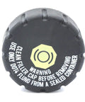 Saab Brake Fluid Reservoir Cap For 9-3 2003 To 2011 And 9-5 1999 To 2009 Black Replacement Cap 93189060 top view