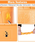 Pro Grade Heat Resistant Silicone Soldering Mat Withstands 932 Degrees Fahrenheit with fire, water, scratch resistance features.