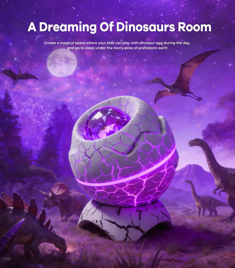 Dinosaur Egg Galaxy Star Projector Nebula Night Light With Remote And Timer 14 Color Options Nebula Flow Projections
