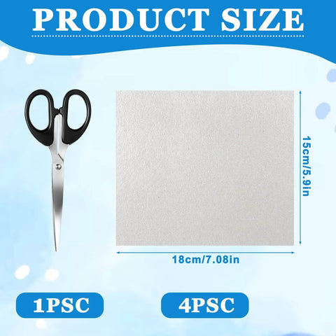Four Piece Microwave Waveguide Covers With Scissors Mica Plates And Sheets 15 By 15 Cm Replacement Part For Universal Microwaves