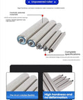 Stainless Steel Conveyor Rollers 1 Inch Diameter Unpowered Slide Roller For Mower DIY Projects, Built To Last