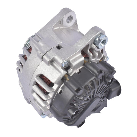 110 Amp Drop-In Alternator Replacement For Hyundai Veloster 2013 2017 Kia Forte Forte5 Rio 1.6L 2012 2017 With Start Stop System Bolt-On Direct Fit 37300-2B760 373002B760 High Output close-up.
