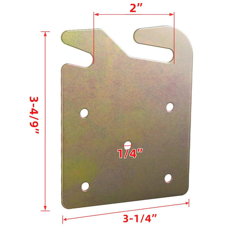 Heavy Duty Bed Rail Hooks And Universal Frame Connector Plates For Wooden Beds Thick Steel Bed Stabilizer Hardware Rock Solid No Shaky Sleep Setup four piece universal steel bracket, 2x3-4/9" size.