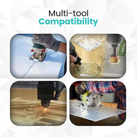 Plexiglass sheets, 12x24 inches, 1/4 in (3 mm), pack of 2, clear acrylic for laser cutting and crafts