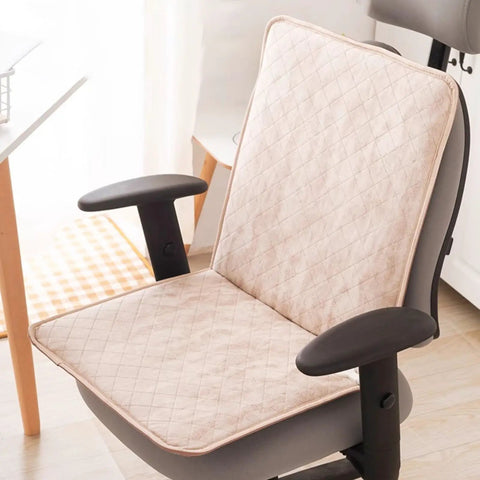 Cozy Heated Office Chair Cushion Pad With Strap For Desk Seat Warmer Home Leisure, Soft Ultra Comfortable Car Heating Mat.