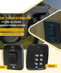 40 Amp RV Awning Interior Switch Kit With Plate Replacement For Solera Power Awnings shown with front and back views