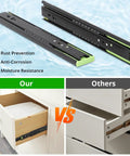 Heavy Duty Drawer Slides 14 Inch Full Extension Side Mount 100 Lb Per Pair Ball Bearing Steel Rails comparison and benefits