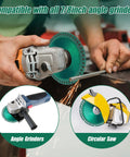 Indestructible Disc 2.0 cutting blade by Amazon for angle grinders and circular saws, green segmented blade, 3-pack