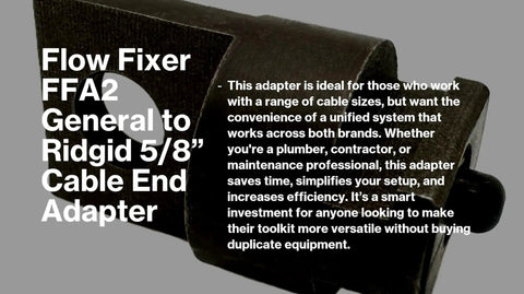 Universal General To Ridgid Drain Cleaner Adapter For Slotted Cable Ends Converts General Ends To Fit Ridgid Models K40 K50