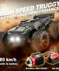 Brushless One Fourteenth Scale RC Truggy For Adults, Blazing 50 MPH Offroad 4x4 Waterproof Monster Truck Beating Snow And Sand