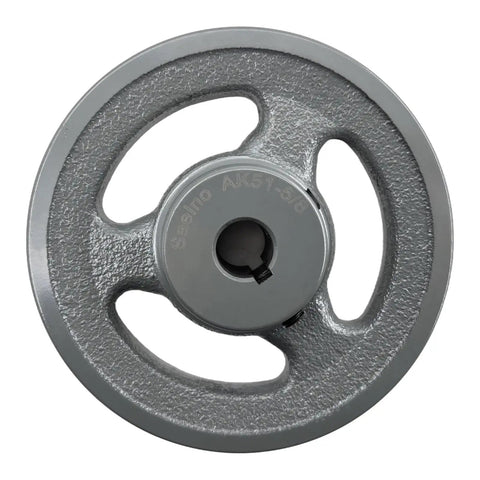 Cast Iron Belt Pulley One Groove For Five Eighths Inch Bore And Four Point Nine Five Inch Outer Diameter For V Belt Section A AX 3L 4L Motor Pulley Premium Grade For Industrial Use