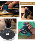 Eight Hole Five Inch Hook And Loop Sander Backing Pad Replacement For RS035 Compatible With ROS10 ROS20VS ROS20VSC ROS20