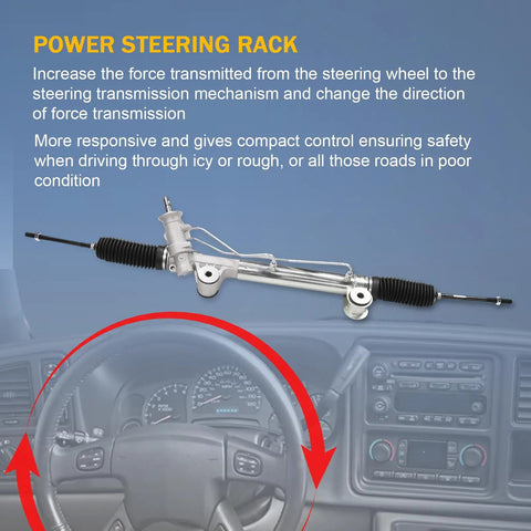 Chevrolet Silverado 1500 GMC Sierra 1500 Power Steering Rack And Pinion Assembly Replacement Beefed Up Heavy Duty