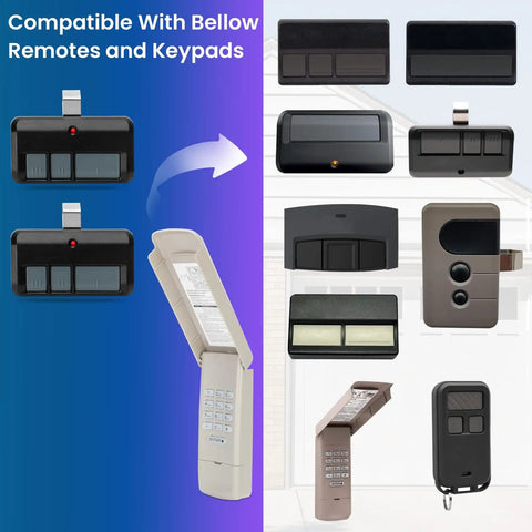 Universal Wireless Garage Door Keypad Compatible With 893Max 877Max 878Max 971LM 893LM 373LM 877LM For LiftMaster Chamberlain Craftsman Garage Door Openers