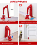 Installation process of Heavy Duty Adjustable Door Stopper For Home Hotel And Travel Anti Theft Door Blocker