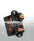 Waterproof feature of 2 Pack 4.3G Mini RC Servo Digital Coreless Metal Gear for Fixed Wing Planes, Helicopters, Drones