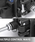 Heavy Duty Dual Spool Hydraulic Joystick Valve For Double Acting Cylinders With 11 GPM Flow And 3600 PSI Range close-up view