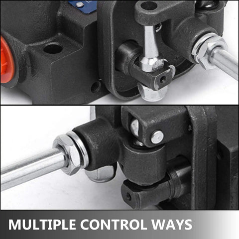 Heavy Duty Dual Spool Hydraulic Joystick Valve For Double Acting Cylinders With 11 GPM Flow And 3600 PSI Range close-up view
