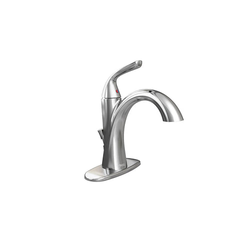 Single Control Bathroom Sink Faucet Featuring Pop Up Drain In Polished Chrome All Metal Construction With Speed Connect Drain